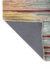 linear blue wool and viscose hand tufted Rug - Backing Shot linear blue wool and viscose hand tufted Rug - Backing Shot