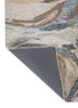 linear blue wool hand tufted Rug - Backing Shot linear blue wool hand tufted Rug - Backing Shot