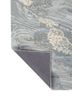 white noise blue wool and viscose hand tufted Rug - Backing Shot white noise blue wool and viscose hand tufted Rug - Backing Shot