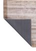 cera beige and brown wool and viscose hand tufted Rug - Backing Shot