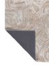 pathways ivory wool and viscose hand tufted Rug - Backing Shot