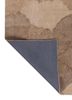 aurelia beige and brown wool and viscose hand tufted Rug - Backing Shot