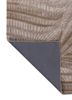 infini beige and brown wool and viscose hand tufted Rug - Backing Shot