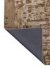 genesis beige and brown wool and viscose hand tufted Rug - Backing Shot