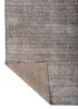 saga grey and black bamboo silk hand loom Rug - Backing Shot saga grey and black bamboo silk hand loom Rug - Backing Shot
