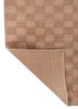 aprezo red and orange wool hand knotted Rug - Backing Shot