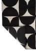 aprezo grey and black wool hand knotted Rug - Backing Shot aprezo grey and black wool hand knotted Rug - Backing Shot