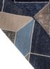 chaos theory by kavi blue wool and bamboo silk hand knotted Rug - Backing Shot chaos theory by kavi blue wool and bamboo silk hand knotted Rug - Backing Shot