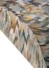 manchaha grey and black wool and bamboo silk hand knotted Rug - Backing Shot