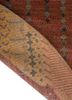 manchaha red and orange wool and bamboo silk hand knotted Rug - Backing Shot