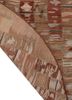 manchaha red and orange wool and bamboo silk hand knotted Rug - Backing Shot manchaha red and orange wool and bamboo silk hand knotted Rug - Backing Shot