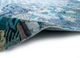 inde rose blue wool and silk hand knotted Rug - Backing Shot inde rose blue wool and silk hand knotted Rug - Backing Shot