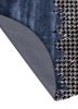adrift blue wool and viscose hand tufted Rug - Backing Shot adrift blue wool and viscose hand tufted Rug - Backing Shot