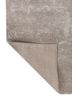 chaos theory by kavi grey and black wool and bamboo silk hand knotted Rug - Backing Shot