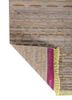 manchaha grey and black wool and bamboo silk hand knotted Rug - Backing Shot manchaha grey and black wool and bamboo silk hand knotted Rug - Backing Shot