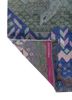 manchaha blue wool and bamboo silk hand knotted Rug - Backing Shot manchaha blue wool and bamboo silk hand knotted Rug - Backing Shot