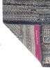 manchaha blue wool and silk hand knotted Rug - Backing Shot manchaha blue wool and silk hand knotted Rug - Backing Shot