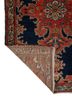 aalam blue wool hand knotted Rug - Backing Shot