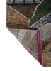manchaha beige and brown wool and bamboo silk hand knotted Rug - Backing Shot
