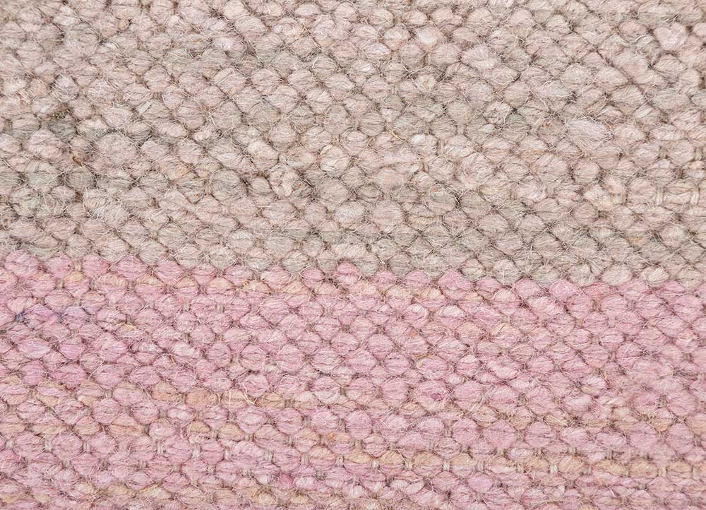 daaira red and orange wool flat weaves Rug - CloseUp