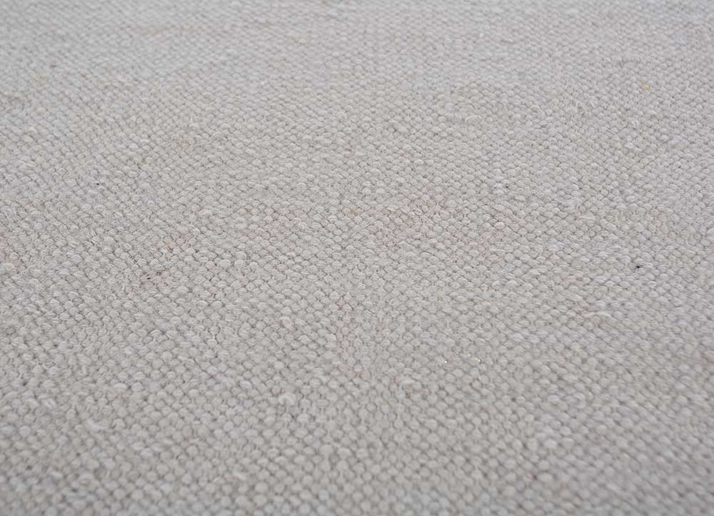 alhambra grey and black wool flat weaves Rug - CloseUp