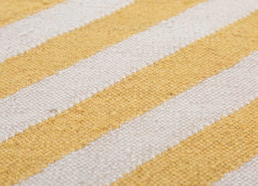 alhambra ivory wool flat weaves Rug - CloseUp