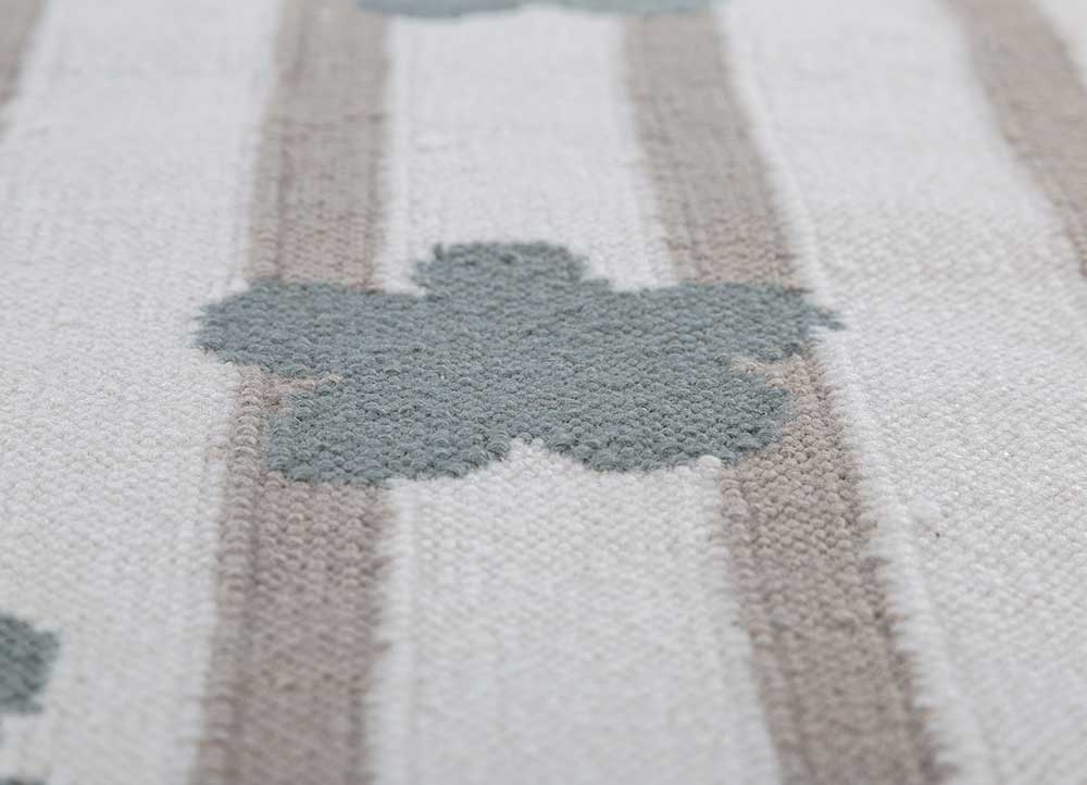 alhambra ivory wool flat weaves Rug - CloseUp