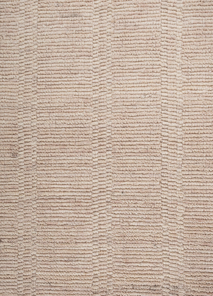 saga red and orange wool hand loom Rug - CloseUp