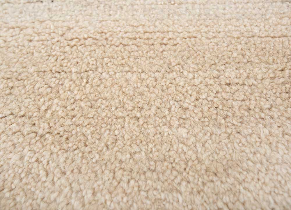 kairos ivory afghan wool hand knotted Rug - CloseUp