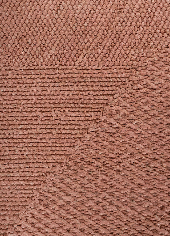 nomadic threads red and orange jute and hemp flat weaves Rug - CloseUp