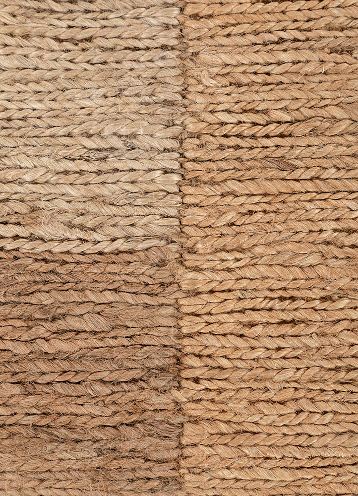 daaira beige and brown jute and hemp flat weaves Rug - CloseUp