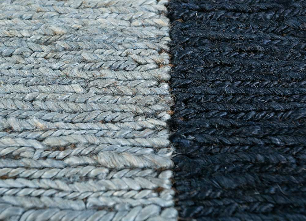 daaira blue jute and hemp flat weaves Rug - CloseUp