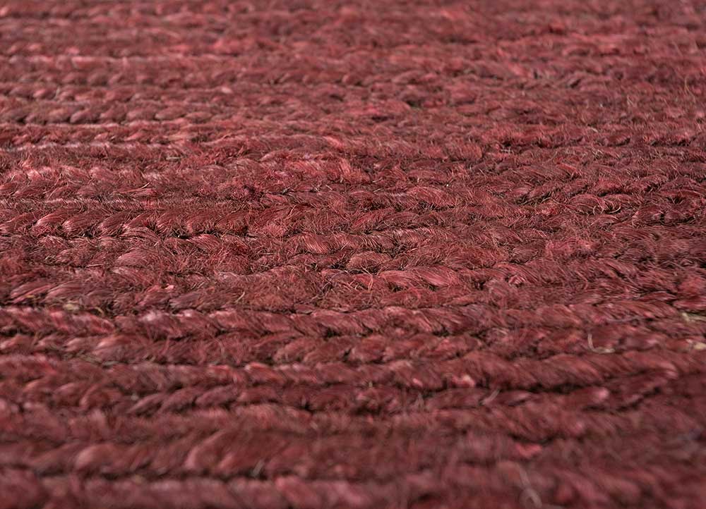 daaira red and orange jute and hemp flat weaves Rug - CloseUp