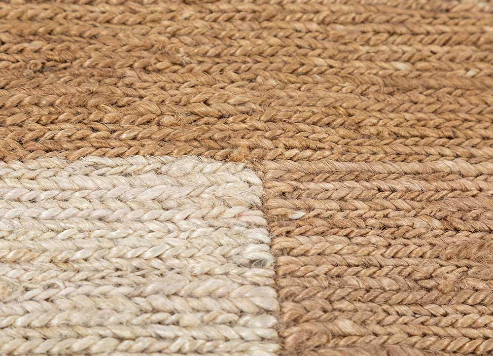daaira beige and brown jute and hemp flat weaves Rug - CloseUp