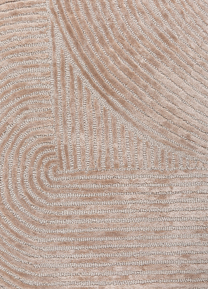 cera ivory wool and viscose hand tufted Rug - CloseUp