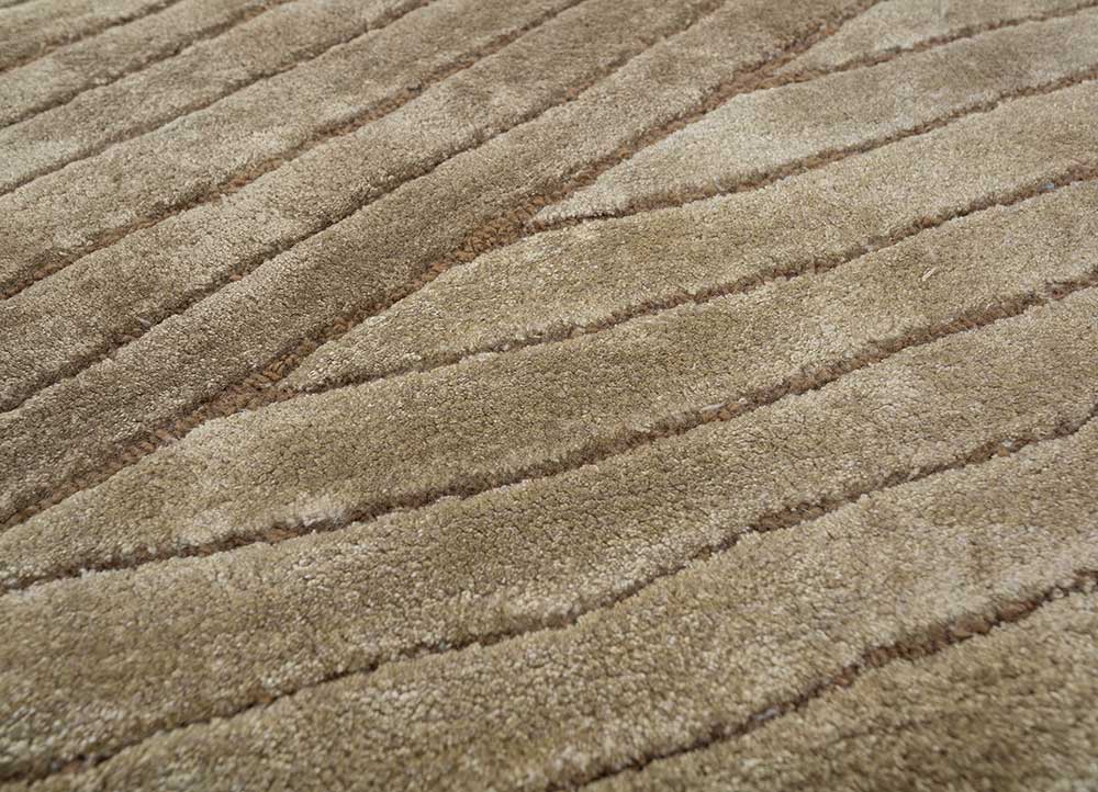 lucid green wool and viscose hand tufted Rug - CloseUp