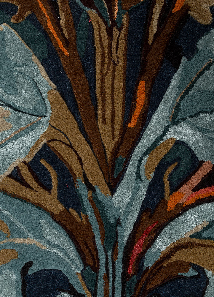 nebulora blue wool and viscose hand tufted Rug - CloseUp