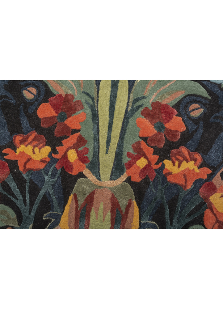 nebulora blue wool and viscose hand tufted Rug - CloseUp