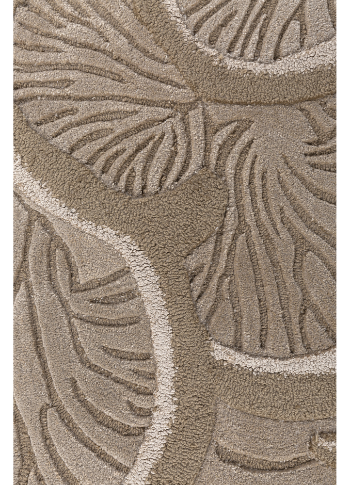 aurelia grey and black wool and viscose hand tufted Rug - CloseUp