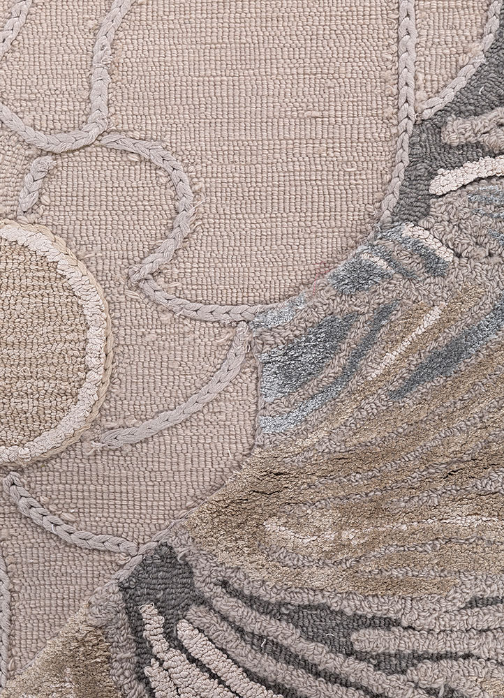 aurelia ivory wool and viscose hand tufted Rug - CloseUp