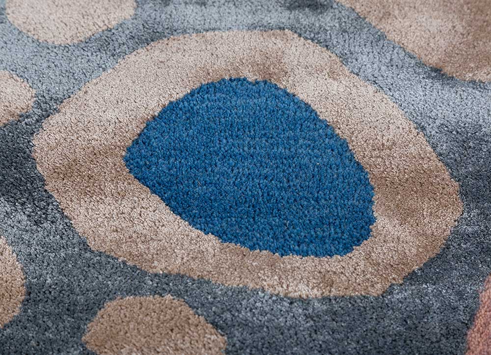 confetti ivory wool and viscose hand tufted Rug - CloseUp