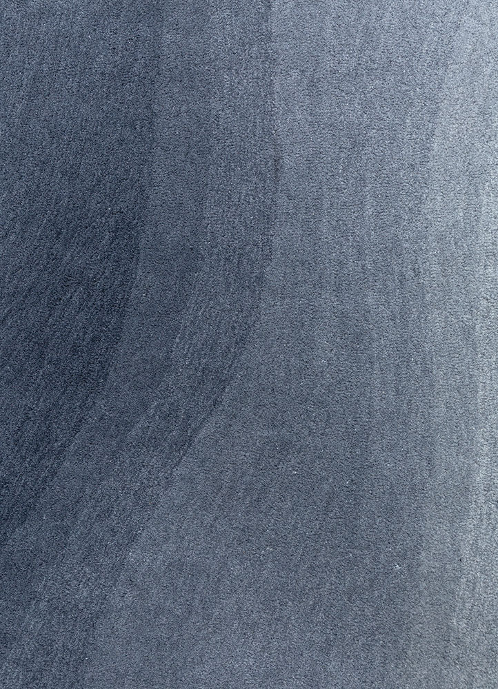 chroma blue wool hand tufted Rug - CloseUp