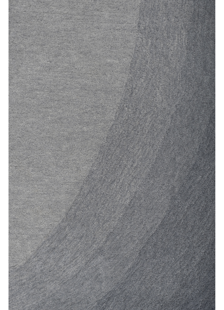 chroma blue wool hand tufted Rug - CloseUp
