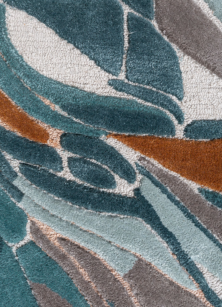 aurelia ivory wool and viscose hand tufted Rug - CloseUp