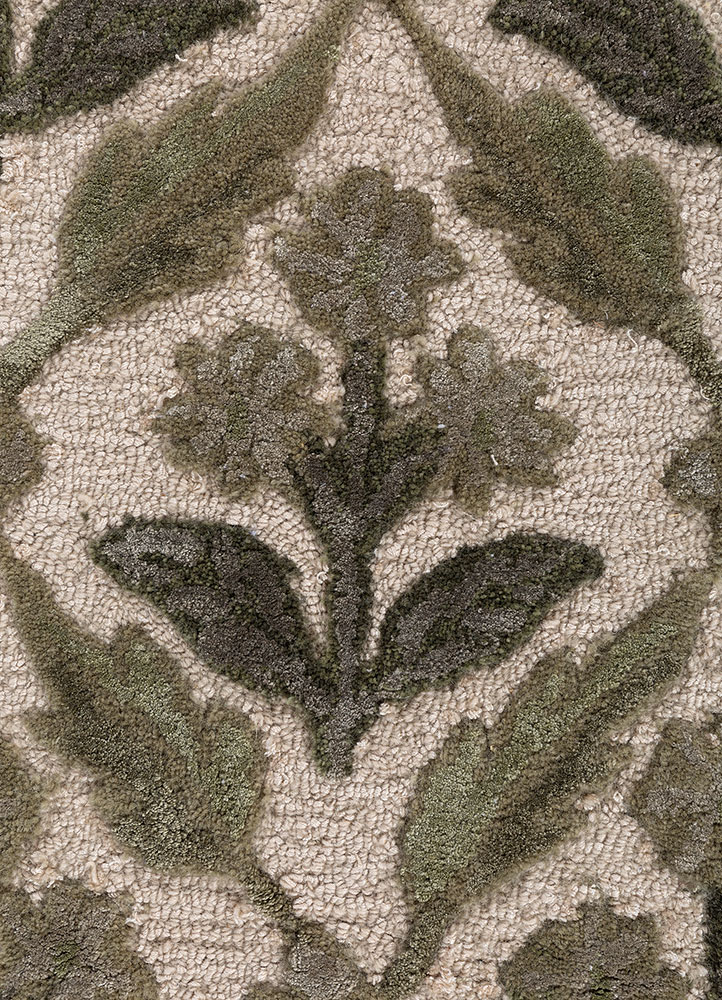 aurelia ivory wool and viscose hand tufted Rug - CloseUp