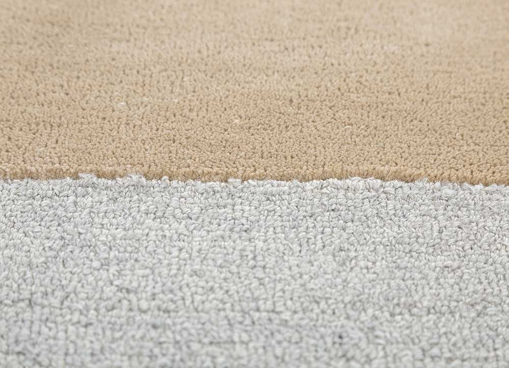 joy blue wool and viscose hand tufted Rug - CloseUp