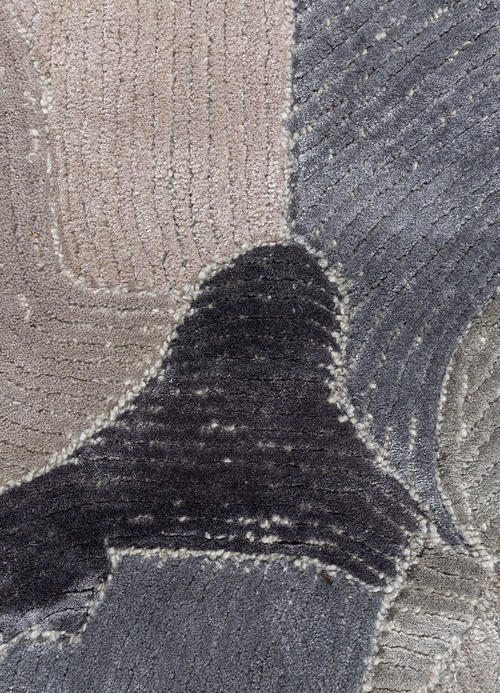 aurelia ivory wool and viscose hand tufted Rug - CloseUp