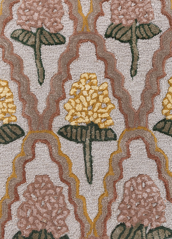 confetti ivory wool and viscose hand tufted Rug - CloseUp