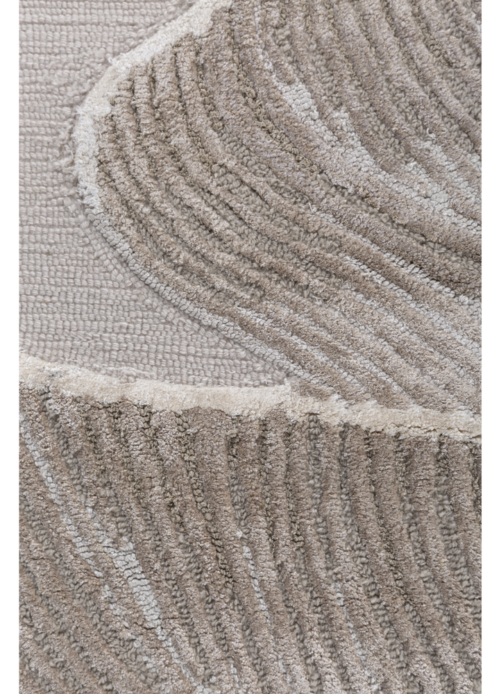 aurelia ivory wool and viscose hand tufted Rug - CloseUp