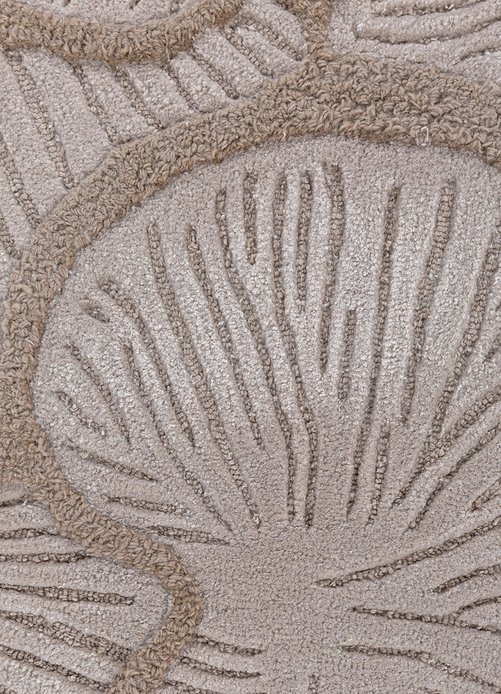 aurelia ivory wool and viscose hand tufted Rug - CloseUp